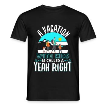 Vacation Family Vacation Family Trips - Men's T-Shirt - black - Front - AI Model Male 178 light (178cm)