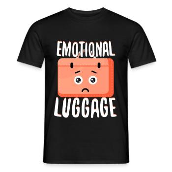Luggage Baggage Emotions - Men's T-Shirt - black - Front - AI Model Male 178 light (178cm)