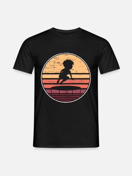 Trampoline Artwork Cute Trampolining - Men's T-Shirt - black