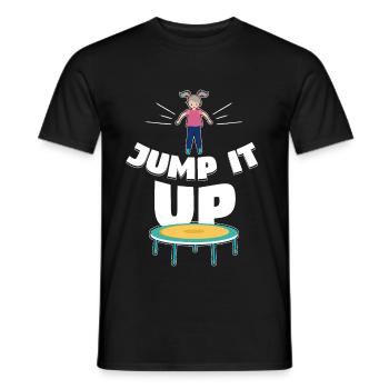 It Up Trampoline Trampolining - Men's T-Shirt - black - Front - AI Model Male 178 light (178cm)
