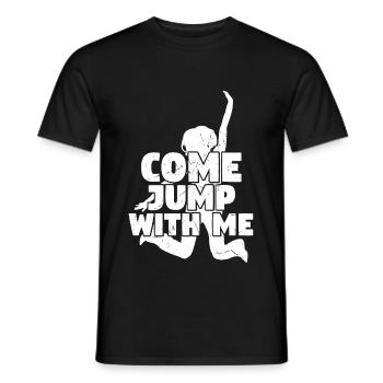 Jump With Me Trampoline Trampolining - Men's T-Shirt - black - Front - AI Model Male 178 light (178cm)