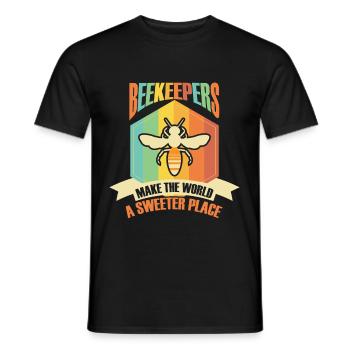 Make The World Sweeter - Men's T-Shirt - black - Front - AI Model Male 178 light (178cm)