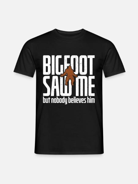 Saw Me But Noone Believed Him - Men's T-Shirt - black