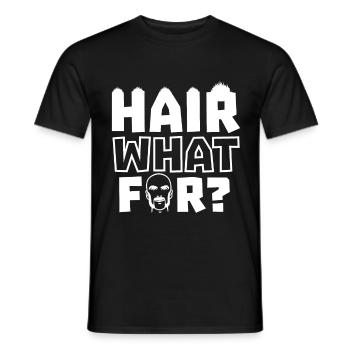 What Is It For Bald Head Humor - Men's T-Shirt - black - Front - AI Model Male 178 light (178cm)
