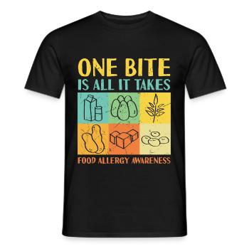 No Nuts Allowed Give Me Chocolate Awareness - Men's T-Shirt - black - Front - AI Model Male 178 light (178cm)