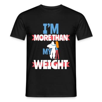 Winning The Fight Against Anorexia - Men's T-Shirt - black - Front - AI Model Male 178 light (178cm)
