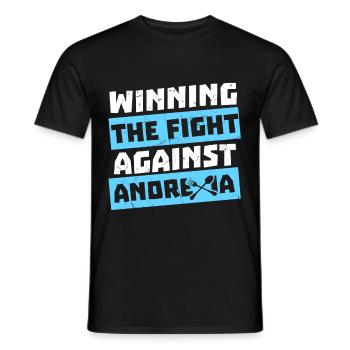 Anorexia Illness Of The Mind - Men's T-Shirt - black - Front - AI Model Male 178 light (178cm)