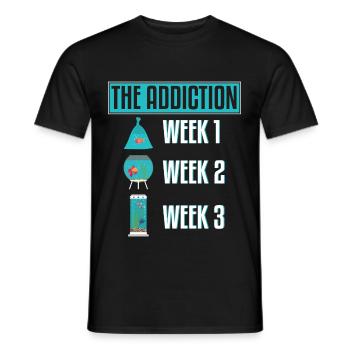 The Addiction Of Aquariums - Men's T-Shirt - black - Front - AI Model Male 178 light (178cm)