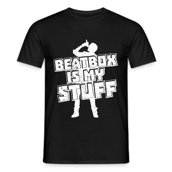 Beatbox Is My Stuff - Men's T-Shirt - black - Front - AI Model Male 178 light (178cm)