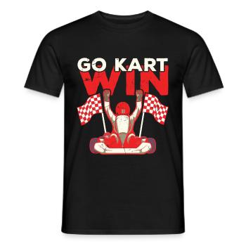 My Go Kart Goes Faster Than Your Car - Men's T-Shirt - black - Front - AI Model Male 178 light (178cm)