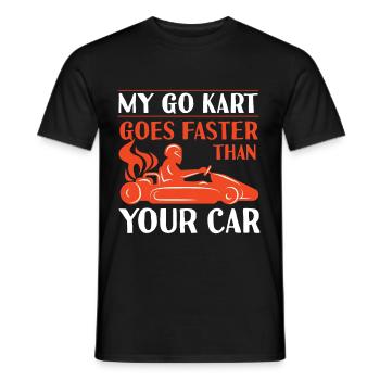Ill See You At The Track - Men's T-Shirt - black - Front - AI Model Male 178 light (178cm)