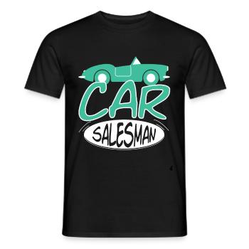 Cardealologist Car Salesman Pun - Men's T-Shirt - black - Front - AI Model Male 178 light (178cm)