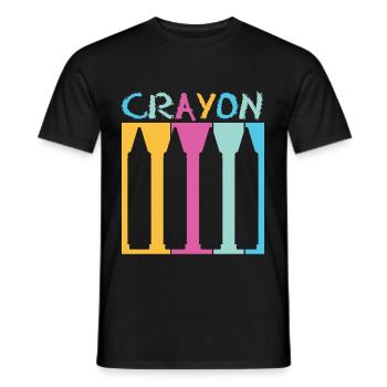 Crayon Vintage - Men's T-Shirt - black - Front - AI Model Male 178 light (178cm)