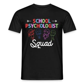 Schulpsychologe Schulpsychologie Psychologie - Männer T-Shirt - Schwarz - Vorne - AI Model Male 178 light (178cm)