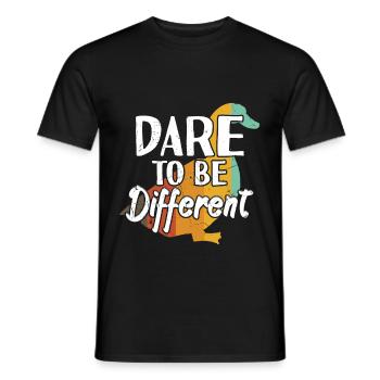 Dare To Be Different - Men's T-Shirt - black - Front - AI Model Male 178 light (178cm)