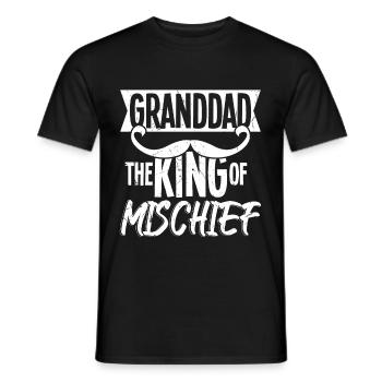 Granddad The King Of Mischief - Men's T-Shirt - black - Front - AI Model Male 178 light (178cm)