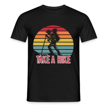 Take A Hike Vintage - Men's T-Shirt - black - Front - AI Model Male 178 light (178cm)