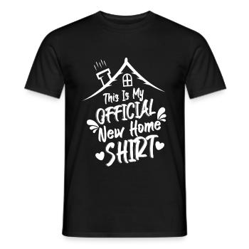 This Is My Official New Home - Men's T-Shirt - black - Front - AI Model Male 178 light (178cm)