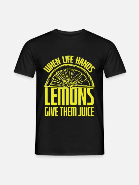 Easy Pease Lemon Squeezy - Men's T-Shirt - black