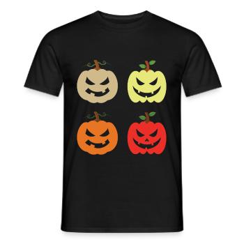 Cute Pumpkins - Men's T-Shirt - black - Front - AI Model Male 178 light (178cm)