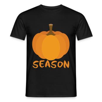 Pumpkin Season - Men's T-Shirt - black - Front - AI Model Male 178 light (178cm)