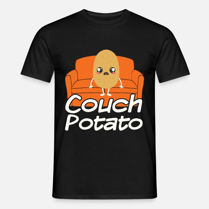 Couch Potato - Männer T-Shirt - Schwarz