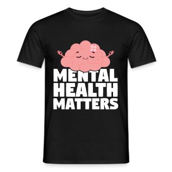 Mental Health Matters - Männer T-Shirt - Schwarz - Vorne - AI Model Male 178 light (178cm)