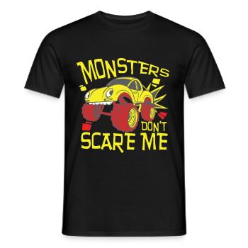 Monsters Dont Scare Me - Männer T-Shirt - Schwarz - Vorne - AI Model Male 178 light (178cm)