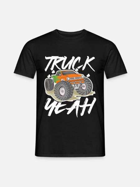 Truck Yeah - Männer T-Shirt - Schwarz