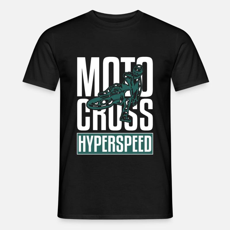 Motocross Hyperspeed - Männer T-Shirt - Schwarz