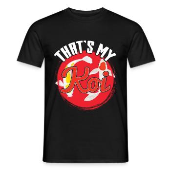 That's My Koi Ying Yang - Männer T-Shirt - Schwarz - Vorne - AI Model Male 178 light (178cm)