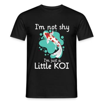 Im Not Shy Im Just A Little Koi - Männer T-Shirt - Schwarz - Vorne - AI Model Male 178 light (178cm)