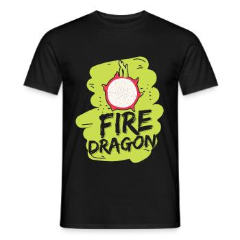 Fire Dragon Fruit - Männer T-Shirt - Schwarz - Vorne - AI Model Male 178 light (178cm)
