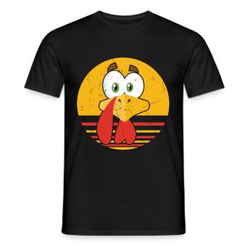 Vintage Turkey - Männer T-Shirt - Schwarz - Vorne - AI Model Male 178 light (178cm)