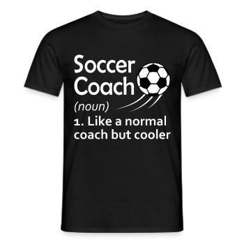 Fußball Trainer - Männer T-Shirt - Schwarz - Vorne - AI Model Male 178 light (178cm)