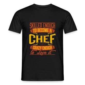 Chef - Männer T-Shirt - Schwarz - Vorne - AI Model Male 178 light (178cm)