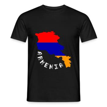 Arménie Jerwan Pays Europe Asie Cadeau - T-shirt homme - noir - Devant - AI Model Male 178 light (178cm)
