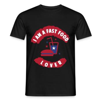 Amerika USA Vereinigte Staaten Geschenk - Männer T-Shirt - Schwarz - Vorne - AI Model Male 178 light (178cm)