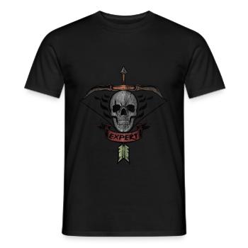 Archery and Crossbow Gift - Men's T-Shirt - black - Front - AI Model Male 178 light (178cm)