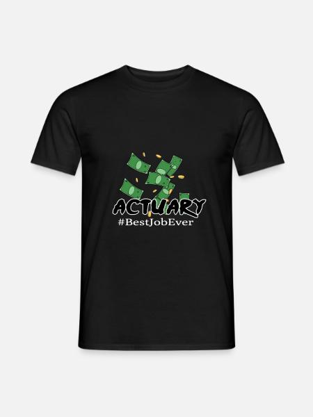 Aktuar Zahlen Finanzen Versicherung Geschenk - Männer T-Shirt - Schwarz