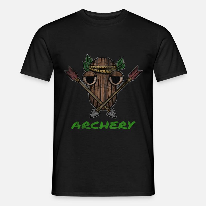 Pfeil und Bogenschiessen Armbrust Geschenk - Männer T-Shirt - Schwarz