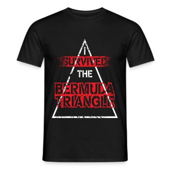 Bermudes Triangle des Bermudes Mystère Hamilton - T-shirt homme - noir - Devant - AI Model Male 178 light (178cm)
