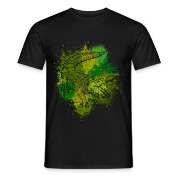 Crocodile Aligator predator reptile gift - Men's T-Shirt - black - Front - AI Model Male 178 light (178cm)