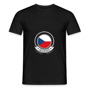 tschechien Prag Europa EU Euro - Männer T-Shirt - Schwarz - Vorne - AI Model Male 178 light (178cm)