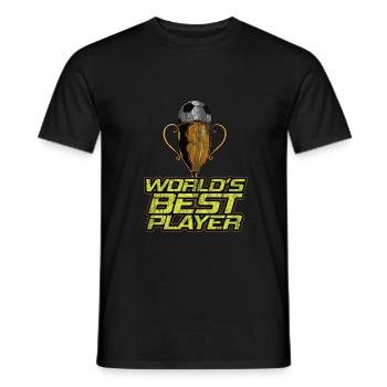 Football Sport Goal Championship Cup - Men's T-Shirt - black - Front - AI Model Male 178 light (178cm)