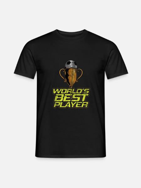 Fussball Sport Tor Meisterschaft Pokal - Männer T-Shirt - Schwarz