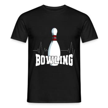 Bowling Bowling cône de sport - T-shirt homme - noir - Devant - AI Model Male 178 light (178cm)