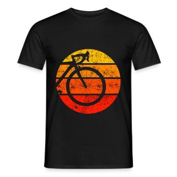 Retro Bike - Men's T-Shirt - black - Front - AI Model Male 178 light (178cm)