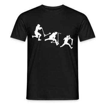 Scooter - T-shirt homme - noir - Devant - AI Model Male 178 light (178cm)
