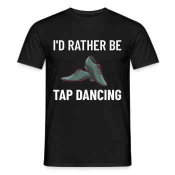 Stepptanz Anfänger Schuhe Musik lernen Tänzer - Männer T-Shirt - Schwarz - Vorne - AI Model Male 178 light (178cm)